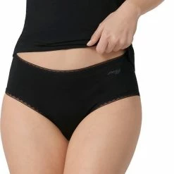 Sloggi Dames Basic Midi GO Organische Slip 2-pack - S - Zwart -Badmode Verkoop 550x678 6