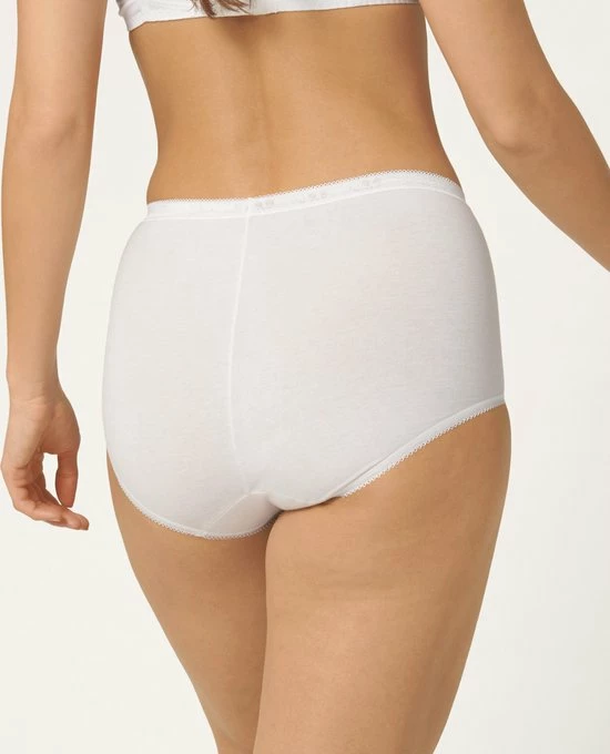 Sloggi Basic+ Dames Maxi Slip - 4-pack - Wit - Maat 44 4 Sloggi Basic+ Dames Maxi Slip - 4-pack - Wit - Maat 44 - Afbeelding 2