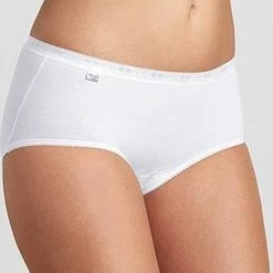 Sloggi Basic+ Dames Midi Slip - 4-pack - Wit - Maat 44 -Badmode Verkoop 550x691 4