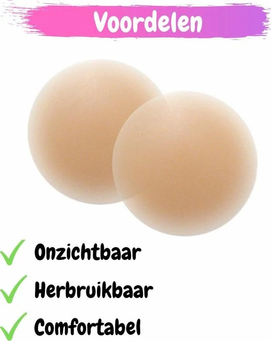 CVD® Tepelcovers - Set Van 2 Paar - Tepelbedekkers - Siliconen - Tepelpads - Herbruikbaar - Tepelplakkers - Onzichtbaar - Tepelstickers - Blank 12 CVD® Tepelcovers - Set Van 2 Paar - Tepelbedekkers - Siliconen - Tepelpads - Herbruikbaar - Tepelplakkers - Onzichtbaar - Tepelstickers - Blank - Afbeelding 10