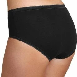 Sloggi Basic+ Dames Midi Slip - 4-pack - Zwart - Maat 42 -Badmode Verkoop 550x713