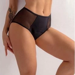 Merkloos SNN Beauty 4 Lagen Premium Menstruatie Ondergoed Dames - Menstruatieondergoed - Wasbaar - Alternatief Voor Wasbaar Maandverband - Incontinentie Vrouw - Incontinentie Ondergoed - Onderbroek - Period Underwear - Maat L