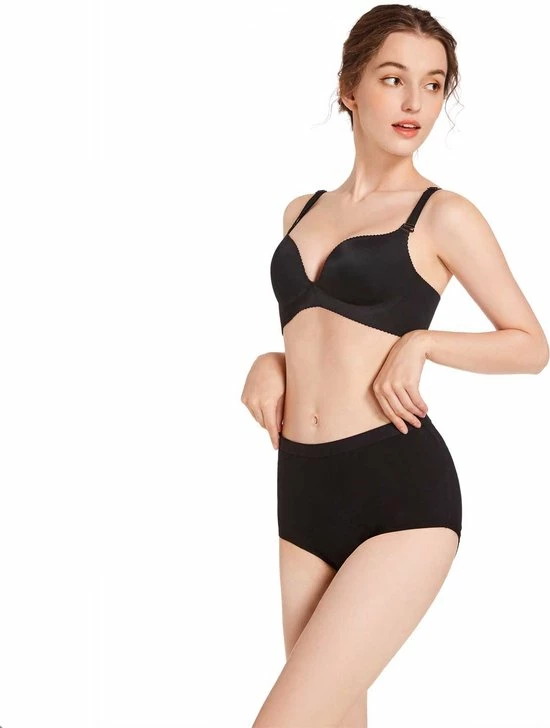 Bamboozy Menstruatie Ondergoed 4-laags Hoge Taille High Waist Corrigerend Slip Maat 3XL 46-48 Zwart Period Underwear Duurzaam Menstrueren Incontinentie Zero Waste Madelief 10 Bamboozy Menstruatie Ondergoed 4-laags Hoge Taille High Waist Corrigerend Slip Maat 3XL 46-48 Zwart Period Underwear Duurzaam Menstrueren Incontinentie Zero Waste Madelief - Afbeelding 8