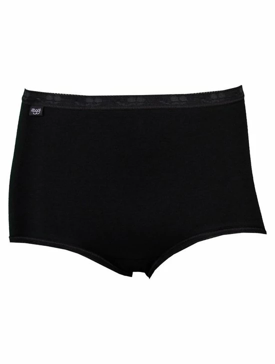 Sloggi Basic+ Dames Maxi Slip - 4-pack - Zwart - Maat 52 8 Sloggi Basic+ Dames Maxi Slip - 4-pack - Zwart - Maat 52 - Afbeelding 6