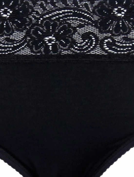 Sloggi Romance Dames Midi Slip Met Kant - Zwart - Maat 40 8 Sloggi Romance Dames Midi Slip Met Kant - Zwart - Maat 40 - Afbeelding 6