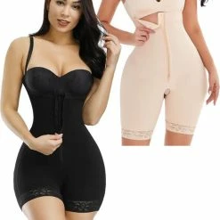 Chibaa - Slimming Bodysuit Met Opening Voor Toiletbezoek - Nude - Maat: M/L - Body Shaper - Shapewear - Corrigerende Body - Butt Lift - Afslank -Badmode Verkoop 550x741 1