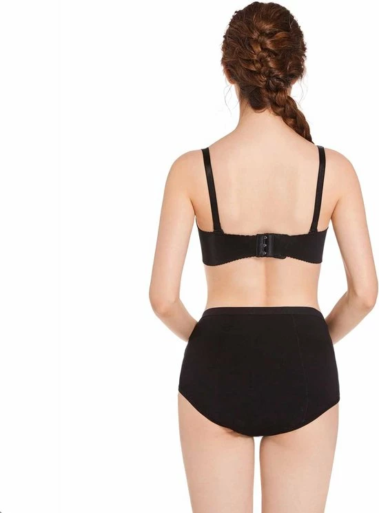 Bamboozy Menstruatie Ondergoed 4-laags Hoge Taille High Waist Corrigerend Slip Maat 3XL 46-48 Zwart Period Underwear Duurzaam Menstrueren Incontinentie Zero Waste Madelief 9 Bamboozy Menstruatie Ondergoed 4-laags Hoge Taille High Waist Corrigerend Slip Maat 3XL 46-48 Zwart Period Underwear Duurzaam Menstrueren Incontinentie Zero Waste Madelief - Afbeelding 7