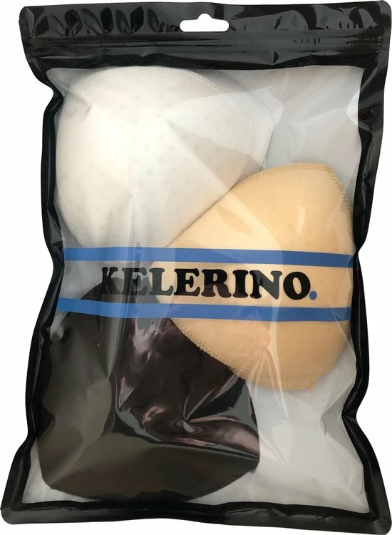 KELERINO. Push Up Vulling Voor Bikini En Badpak - Ademend - 3 Paar 7 KELERINO. Push Up Vulling Voor Bikini En Badpak - Ademend - 3 Paar - Afbeelding 5