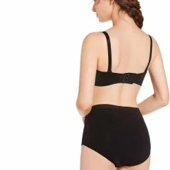 Bamboozy Menstruatie Ondergoed 4-laags Hoge Taille High Waist Corrigerend Slip Maat S 36-38 Zwart Period Underwear Duurzaam Menstrueren Incontinentie Zero Waste Madelief -Badmode Verkoop 550x752 2