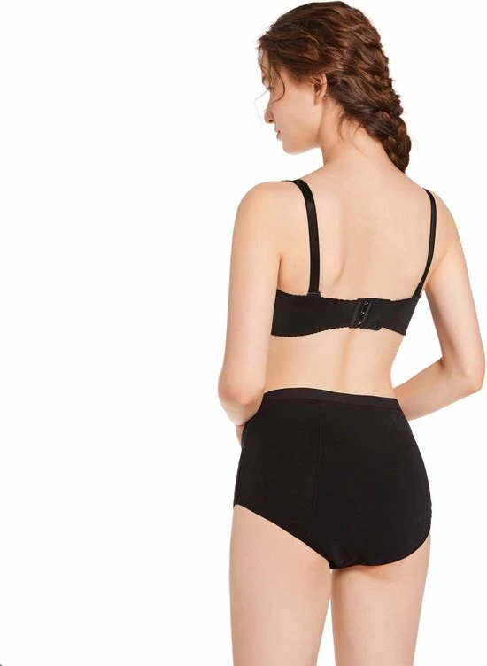 Bamboozy Menstruatie Ondergoed 4-laags Hoge Taille High Waist Corrigerend Slip Maat XL 42-44 Zwart Period Underwear Duurzaam Menstrueren Incontinentie Zero Waste Madelief 9 Bamboozy Menstruatie Ondergoed 4-laags Hoge Taille High Waist Corrigerend Slip Maat XL 42-44 Zwart Period Underwear Duurzaam Menstrueren Incontinentie Zero Waste Madelief - Afbeelding 7