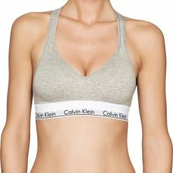 Calvin Klein Modern Cotton Bralette Met Cup Dames - Grijs - Maat M -Badmode Verkoop 550x755 4