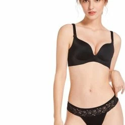 Bamboozy Menstruatie Ondergoed 4-laags String Thong Maat M 38-40 Zwart Period Underwear Duurzaam Menstrueren Incontinentie Zero Waste Roos -Badmode Verkoop 550x758