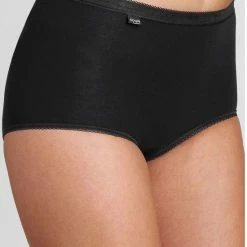 Sloggi Basic+ Dames Maxi Slip - 4-pack - Zwart - Maat 44 -Badmode Verkoop 550x779 1