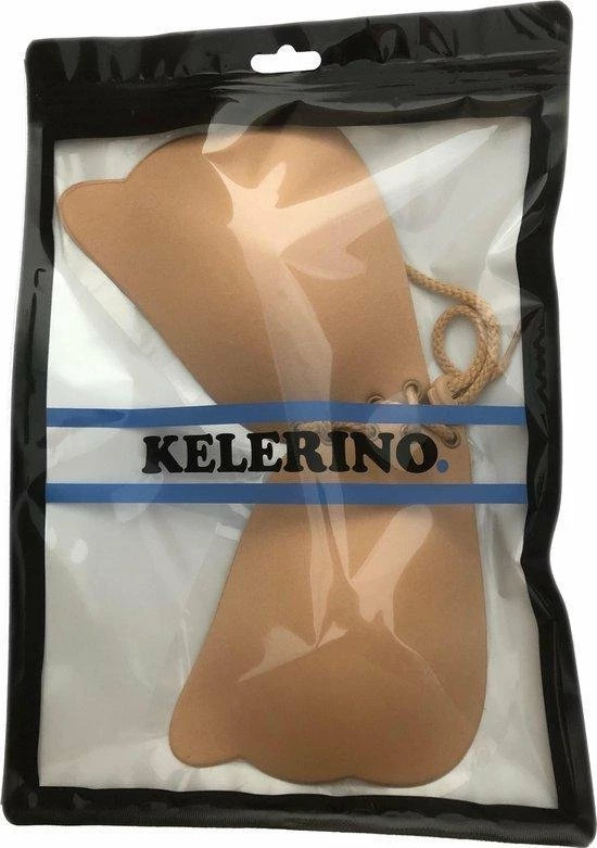 KELERINO. Strapless Plak BH - Vleugels Met Vetersluiting - Cup B / Beige 8 KELERINO. Strapless Plak BH - Vleugels Met Vetersluiting - Cup B / Beige - Afbeelding 6