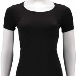 Apollo Bamboo T-shirts Women Basic 2 Pak Black Ronde Hals Maat M -Badmode Verkoop 550x819
