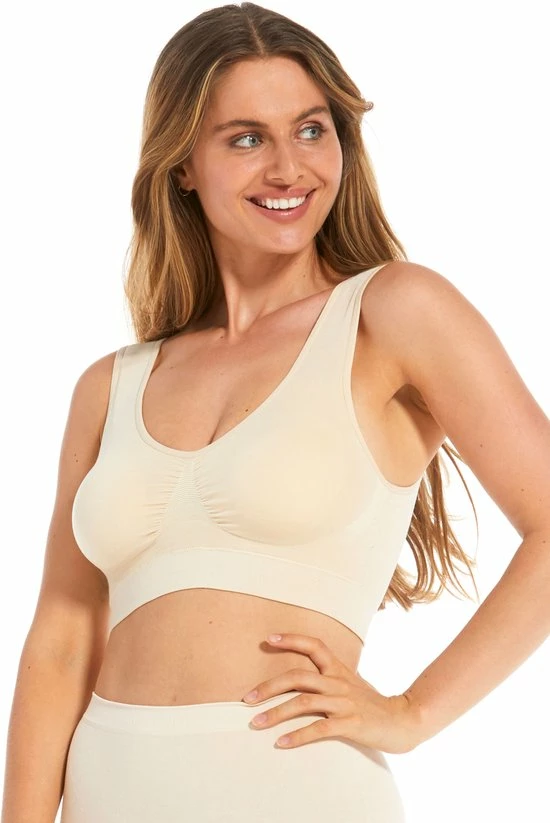 MAGIC Bodyfashion Bamboo Comfort Bra Cream Vrouwen - Maat XL 13 MAGIC Bodyfashion Bamboo Comfort Bra Cream Vrouwen - Maat XL - Afbeelding 12