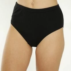 Marly MOON'S Hoge Taille Ribana - 100% Katoen - Ondergoed Dames Slips - XXL - Zwart - 1 Stuk -Badmode Verkoop 550x824 21