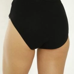 Marly MOON'S Hoge Taille Ribana - 100% Katoen - Ondergoed Dames Slips - XL - Zwart - 1 Stuk -Badmode Verkoop 550x824 34